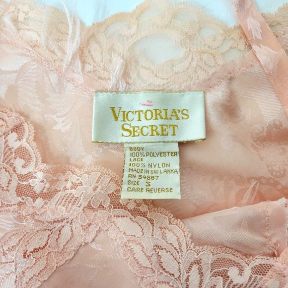 Victoria's Secret Vintage Pink Slip with Lace - Picture 5 of 5